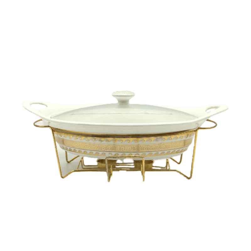 Chafing Dish for Buffet Stoves Made of Ceramic Soup Pot Porcelain Food Serving 735-116