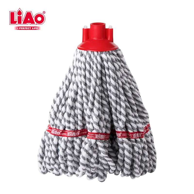 LiAo Floor Mop Microfiber 130CM Length Mix Cotton Floor Deck Wet Mop A130086