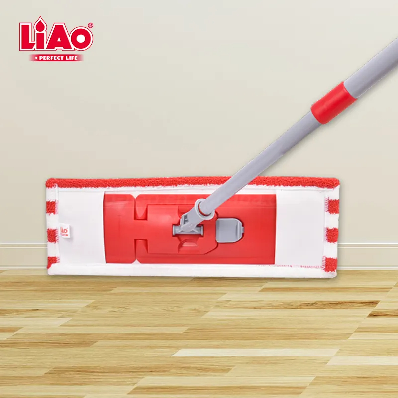 LiAo Flat Mop 40CM Width 360 Swivel Microfiber Dust Flat Mop For Hardwood Tile Vinyl A130089