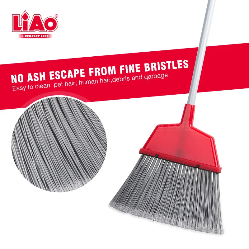LiAo Floor Soft Broom 32CM With Handle Indoor & Outdoor Sweeping Brush K130030