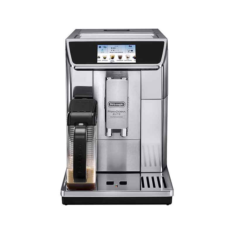 De'Longhi Primadonna Elite Experience 1450W, 1L Automatic Bean to Cup Coffee Machine, Stainless Steel, Silver [Energy Class A] ECAM650.85.MS
