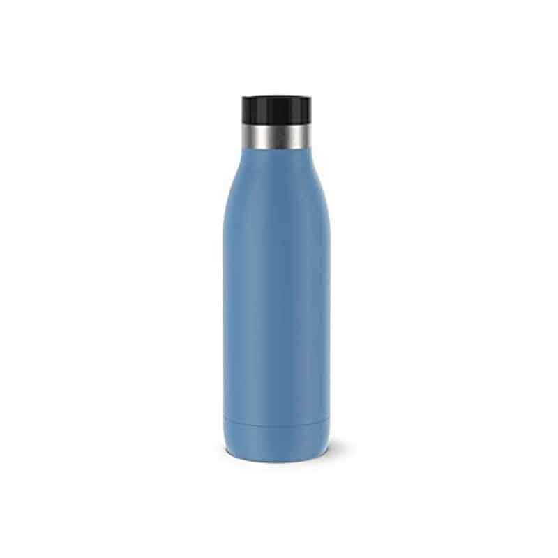 Tefal Thermo Bottle 0.5L Bludrop Double Wall Stainless Steel Vacuum Flask Aqua Blue N3110310