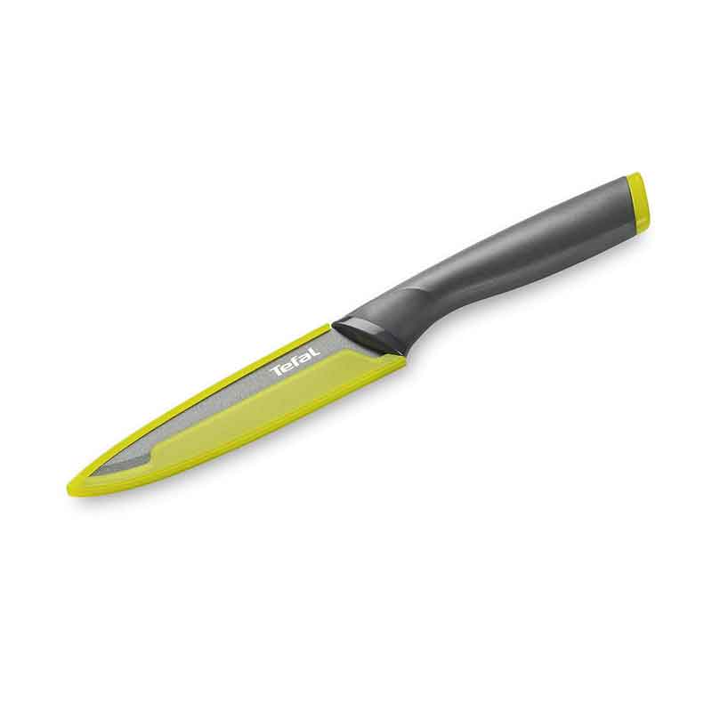 Tefal Fresh Kitchen Utility Knife With Cover 12cm Titanium Non Stick Coating K1220704