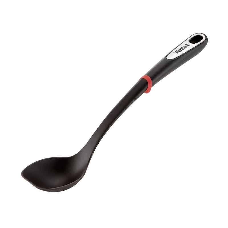 Tefal Ingenio Serving Spoon 33CM Black Stain Resistance Silicone Ring Heat Resistance 230°C K2060514