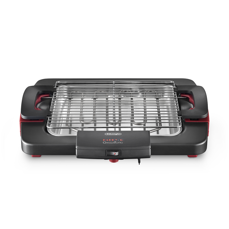 De'Longhi Barbecue Grill 1900w Adjustable Grill Height Cool-Touch Handles Indicator Light BQ55