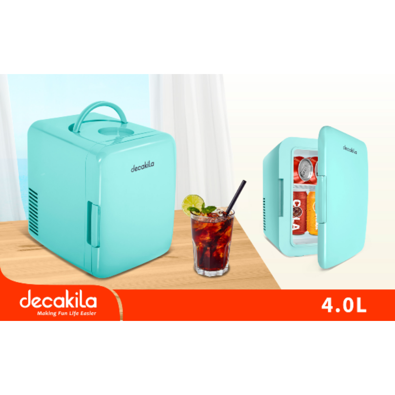 Decakila Mini Refrigerator 4L Electrothermal Cooling AC & DC Cooling & Heating With Knobs KUFG009L
