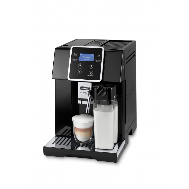 De'Longhi Bean to Cup Coffee Machine 1350W Perfecta Evo, Fully Automatic Espresso, Cappuccino, Latte Macchiato Maker, (Made in Italy) ESAM420.40.B, Black