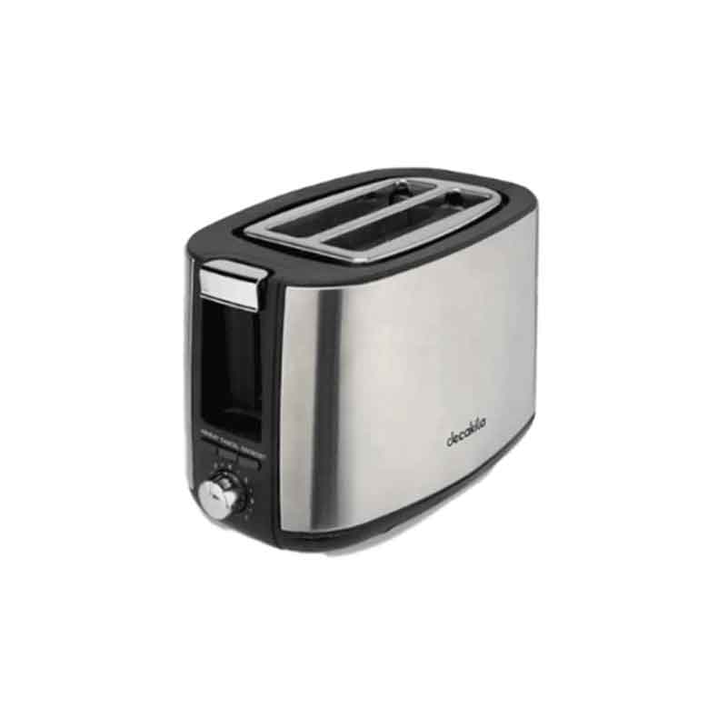 Decakila Toaster 2 Slice 750W Silver & Black 7 Setting Browning Color KETS009M