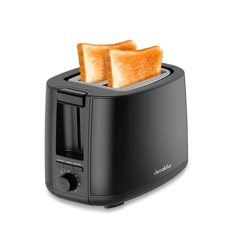 Decakila Toaster 2 Slice 750W Black 7 Toast Variants KETS008B