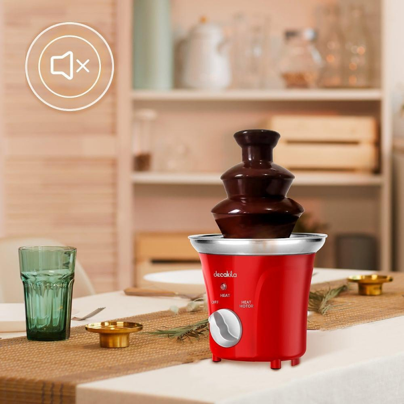 Decakila Chocolate Fountain 70W 3 Levels Of Melting Stainless Steel Plastic Body Fondue Chocolate Fountain Kett011R 2 Decakila Chocolate Fountain 70W 3 Levels Of Melting Stainless Steel Plastic Body Fondue Chocolate Fountain Kett011R