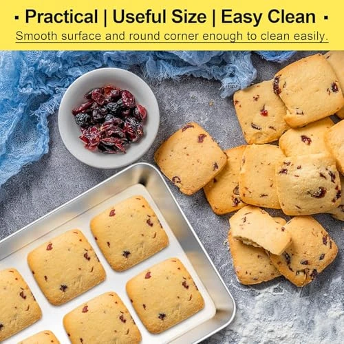 Nadstar Aluminium Square Tray 13&Quot; Cake Moulds Rectangle Baking Tray Deep Oven Pan For Lasagna Brownie Pizza Heavy Duty Anti-Rust Easy Clean No18 4 Nadstar Aluminium Square Tray 13&Quot; Cake Moulds Rectangle Baking Tray Deep Oven Pan For Lasagna Brownie Pizza Heavy Duty Anti-Rust Easy Clean No18