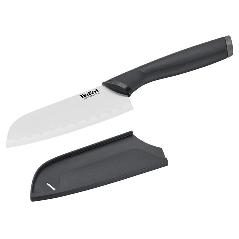 Tefal Comfort Santoku Knife 12Cm Ideal For Slicing &Amp; Chopping All Types Of Food High Performance Stainless Steel K2213604 2 Tefal Comfort Santoku Knife 12Cm Ideal For Slicing &Amp; Chopping All Types Of Food High Performance Stainless Steel K2213604