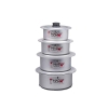 Nadstar Cookware Set 4Pcs Set With Lid Salvano Anodized Smooth Wooden Handle 2L 4L 5L 7.5L 1x4