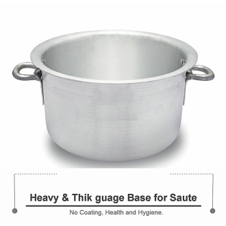 Nadstar Aluminium Sufuria 380L with Lid & Handle 46KG Gauge 5G 5.40MM Aluminium Tapela Patila with Handles Commercial Tope No.74