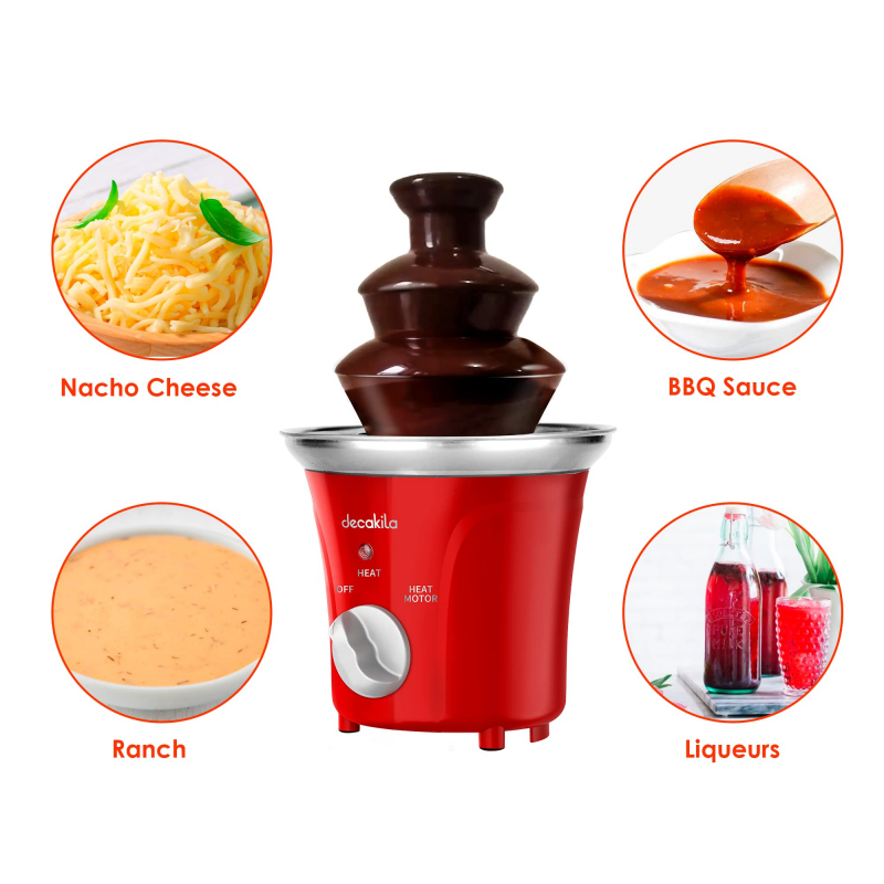 Decakila Chocolate Fountain 70W 3 Levels Of Melting Stainless Steel Plastic Body Fondue Chocolate Fountain Kett011R 7 Decakila Chocolate Fountain 70W 3 Levels Of Melting Stainless Steel Plastic Body Fondue Chocolate Fountain Kett011R