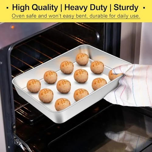Nadstar Aluminium Square Tray 13&Quot; Cake Moulds Rectangle Baking Tray Deep Oven Pan For Lasagna Brownie Pizza Heavy Duty Anti-Rust Easy Clean No18 3 Nadstar Aluminium Square Tray 13&Quot; Cake Moulds Rectangle Baking Tray Deep Oven Pan For Lasagna Brownie Pizza Heavy Duty Anti-Rust Easy Clean No18