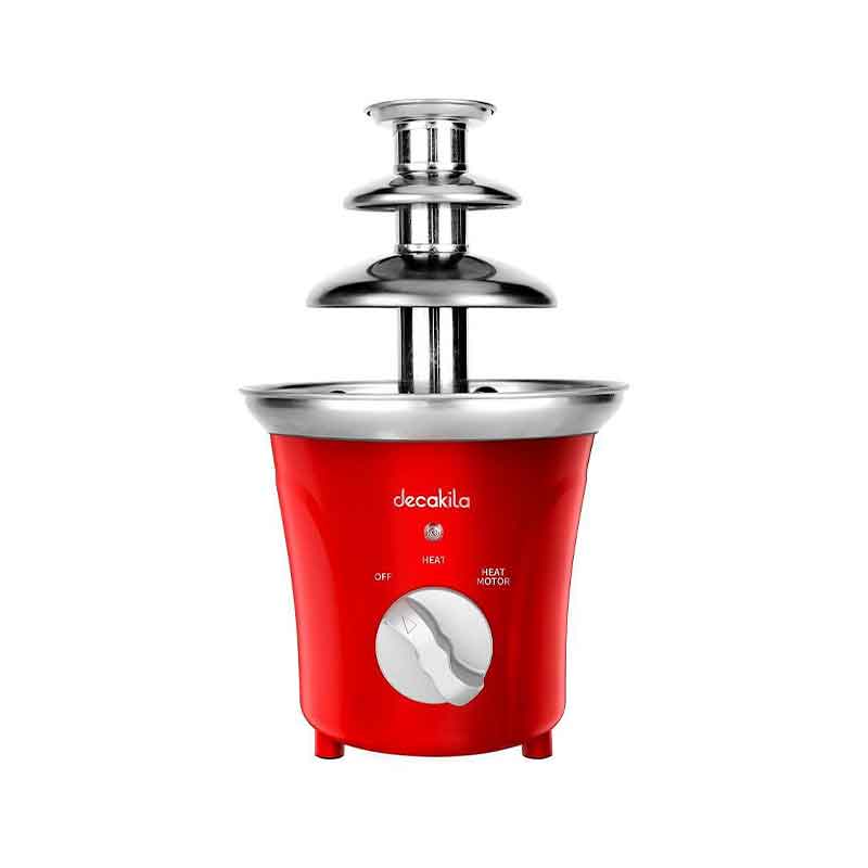 Decakila Chocolate Fountain 70W 3 Levels Of Melting Stainless Steel Plastic Body Fondue Chocolate Fountain Kett011R 1 Decakila Chocolate Fountain 70W 3 Levels Of Melting Stainless Steel Plastic Body Fondue Chocolate Fountain Kett011R