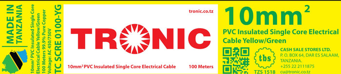 Tronic 10Mm Single Core Cable 2 Tronic 10Mm Single Core Cable