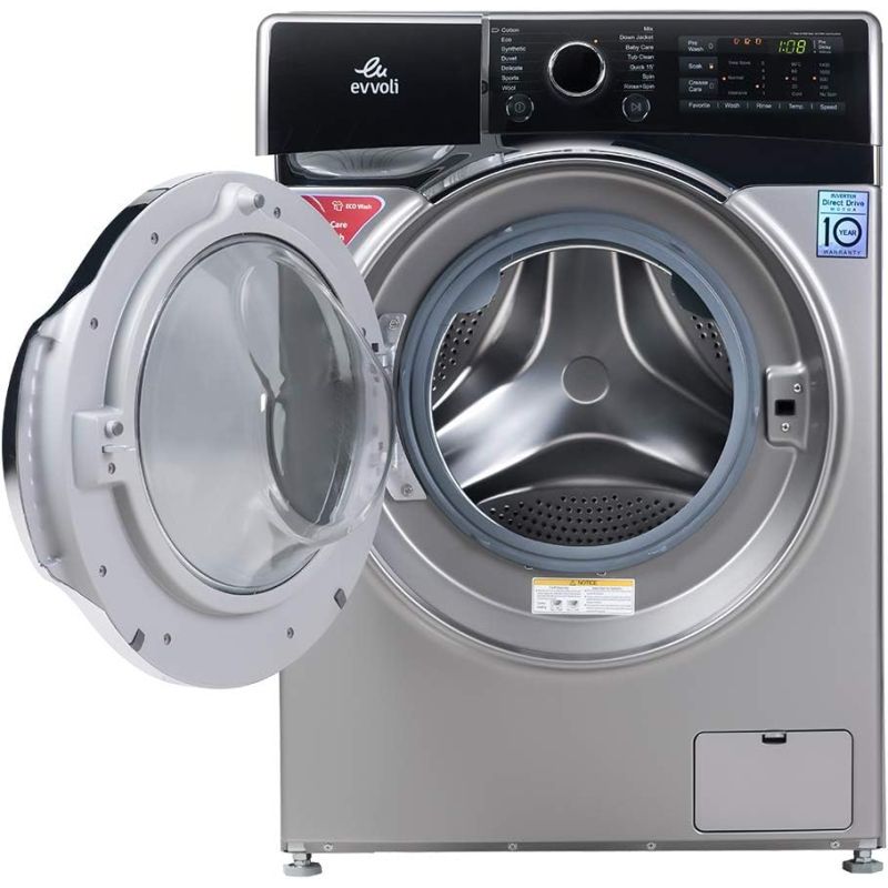 Evvoli Washing Machine 9Kg Direct Drive Inverter 1400Rpm A+++ Fddh-914S 3 Evvoli Washing Machine 9Kg Direct Drive Inverter 1400Rpm A+++ Fddh-914S