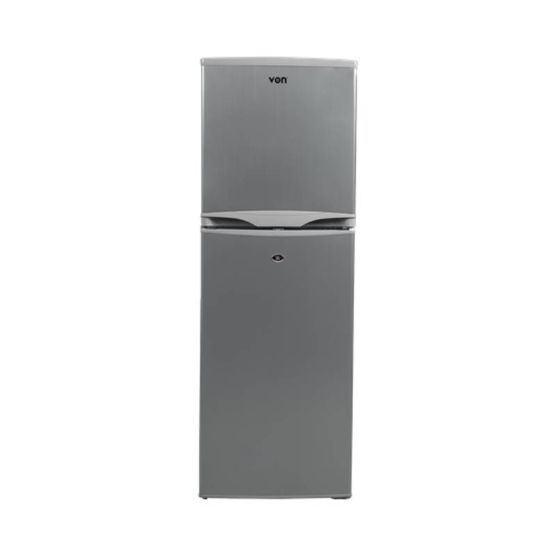 Von Double Door Fridge 134L, Silver Vart-22Dhs 1 Von Double Door Fridge 134L, Silver Vart-22Dhs