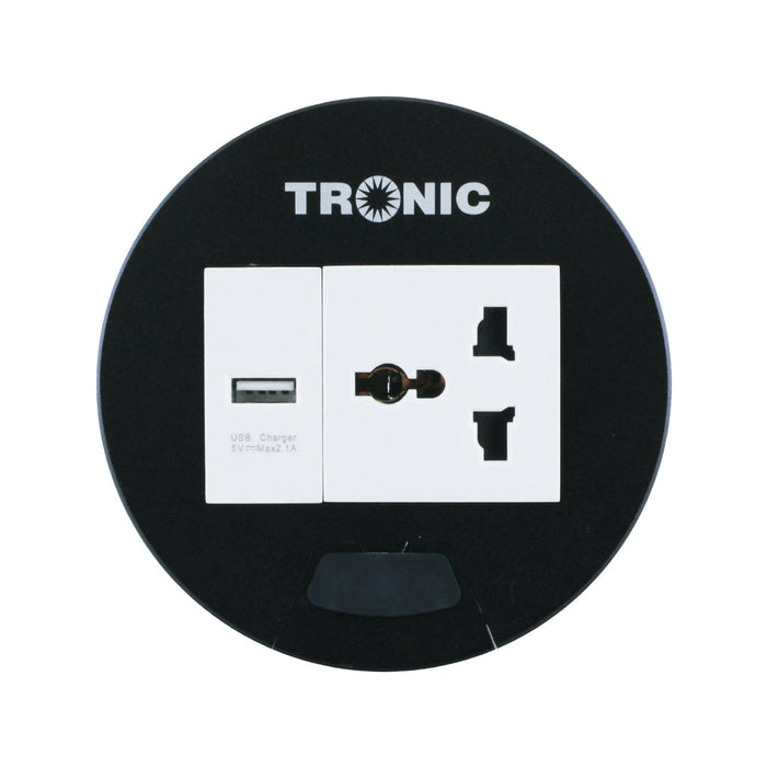 Tronic On Desk Socket 1G Universal + Usb 1 Tronic On Desk Socket 1G Universal + Usb