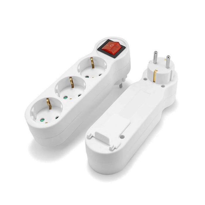 Tronic Power Strip With Switch 1-3 Way Eu Plug 2 Pin 3 Tronic Power Strip With Switch 1-3 Way Eu Plug 2 Pin