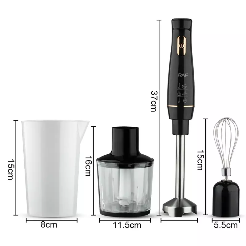 Raf 4 In 1Electric Blender Handheld Immersion 800W Hand Mixer For Kitchen Stainless Steam 2 Raf 4 In 1Electric Blender Handheld Immersion 800W Hand Mixer For Kitchen Stainless Steam