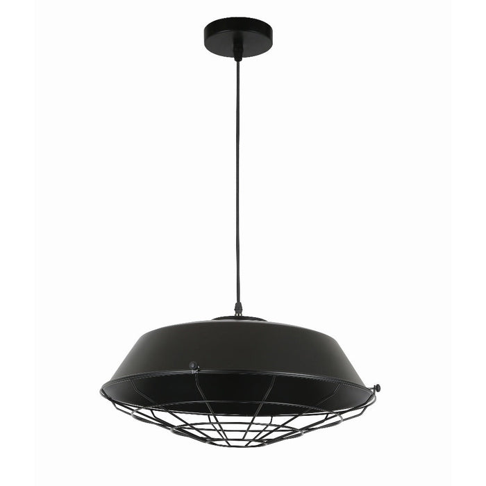 Tronic Black Shade With Wire Mesh Pendant Light 1 Tronic Black Shade With Wire Mesh Pendant Light