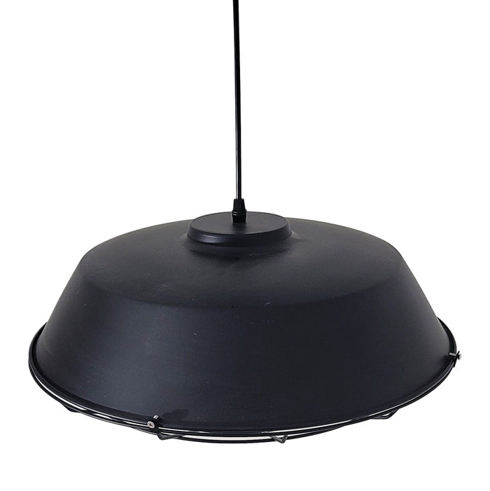 Tronic Black Shade With Wire Mesh Pendant Light 3 Tronic Black Shade With Wire Mesh Pendant Light