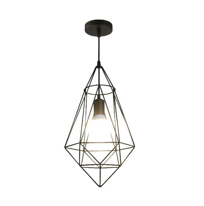 Tronic Black Diamond Cage Pendant Lamp 1 Tronic Black Diamond Cage Pendant Lamp