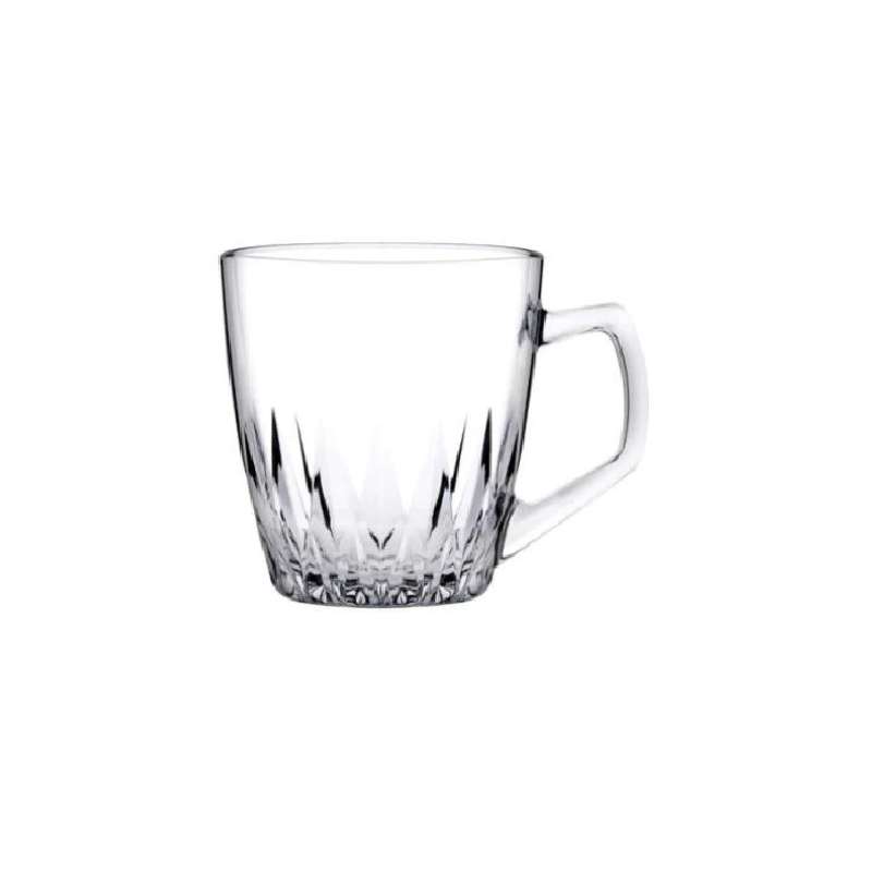 Pasabahce Safir Mugs 250Ml 6Pcs Crystal Look, Refined Design, Dishwasher Safe 55713 1 Pasabahce Safir Mugs 250Ml 6Pcs Crystal Look, Refined Design, Dishwasher Safe 55713