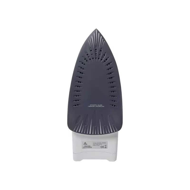 Evvoli Steam Iron With Ceramic Sole White Or Black Colour 2400W Evir-H2400B-W 4 Evvoli Steam Iron With Ceramic Sole White Or Black Colour 2400W Evir-H2400B-W