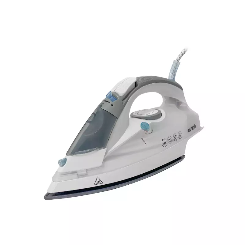 Evvoli Steam Iron With Ceramic Sole White Or Black Colour 2400W Evir-H2400B-W 1 Evvoli Steam Iron With Ceramic Sole White Or Black Colour 2400W Evir-H2400B-W