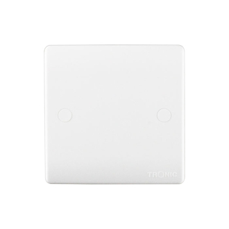 Tronic 1 Gang Blank Cover/Plate
