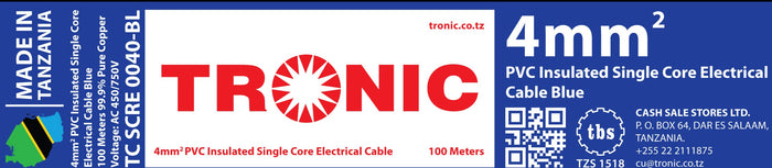 Tronic 4Mm Single Core Cable 1 Tronic 4Mm Single Core Cable