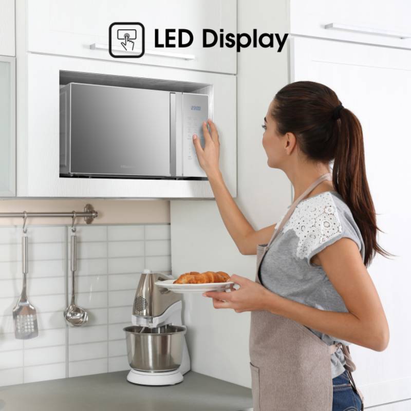 Hisense Microwave 26L 700W Solo Digital, 6 Power Levels, Touch Display, Handle, Mirror Finish H26Moms5H 5 Hisense Microwave 26L 700W Solo Digital, 6 Power Levels, Touch Display, Handle, Mirror Finish H26Moms5H