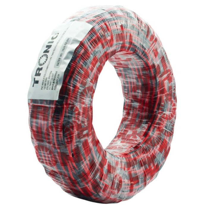 Tronic 0.5Mm 2 Core Flexible Red &Amp; Black Twisted Cable 2 Tronic 0.5Mm 2 Core Flexible Red &Amp; Black Twisted Cable
