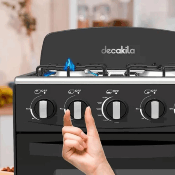 Decakila Cooker 50x50 Full Gas Cooking Range Gas Oven 50L KUGS003B