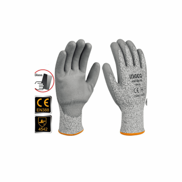 Ingco Cut Resistance Gloves XL with HPPE Shell HGCG02-XL