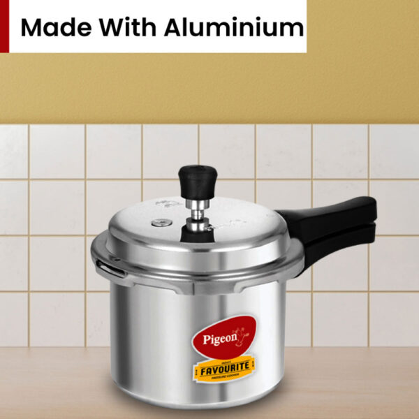 Pigeon Pressure Cooker 7.5L Deluxe Aluminium Outer Lid Gas Stove Compatible Ergonomically Designed Handle PP7.5