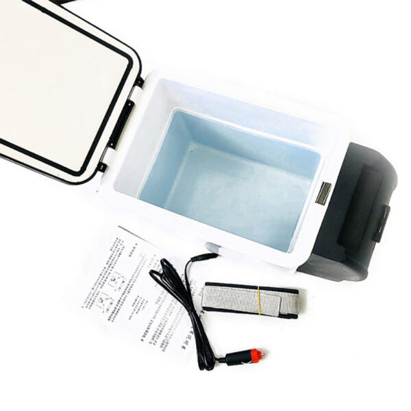 Electric Cooler and Warmer Dual Use Car Refrigerator Portable Mini Fridge 12V DC Power Supply 7.5 Liter / 12 Cans