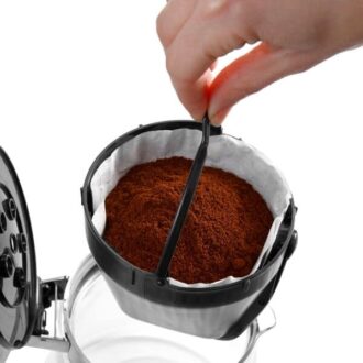 De'Longhi Coffee Maker Clessidra Drip 1.25L 1800W 10 Cups Auto-Shut Off Water Level Indicator Glass Carafe Anti Drip Keep Warm Award Winning Design ICM17210