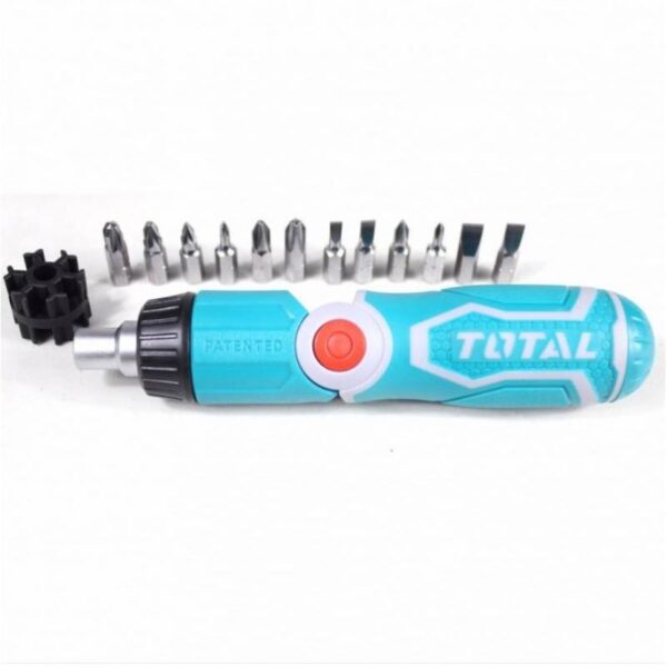 Total Ratchet Screwdriver Set 13in1 TACSD30136