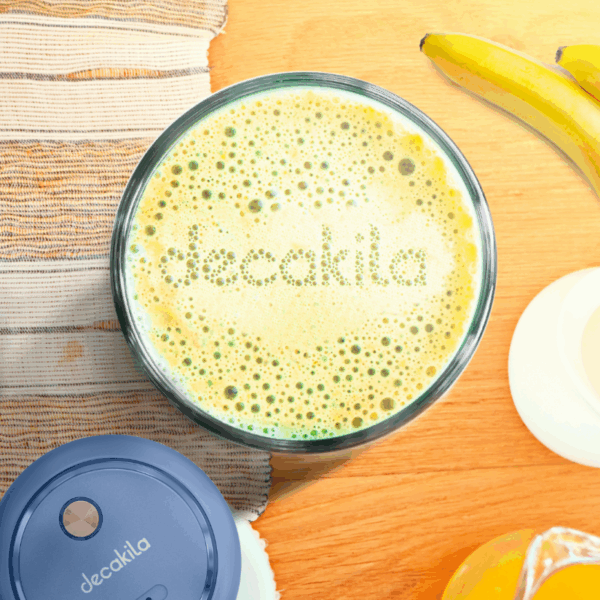 Decakila Portable Blender 50W 7.4V Cordless 300ML 2 Bladed Stainless Steel Blade Anti-Slip Handshake Design With 1 USB Charging Line KMJB012L