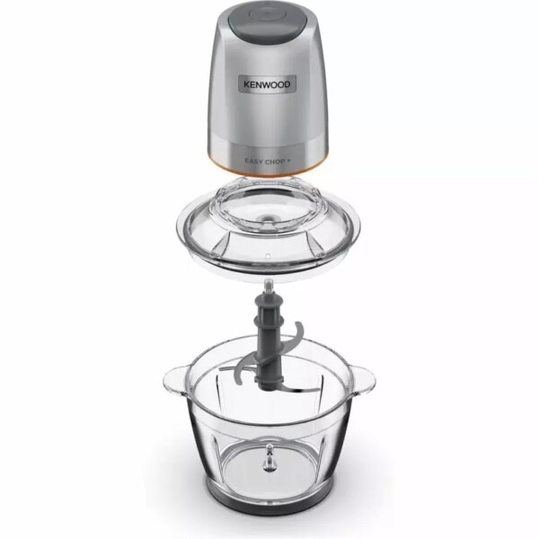 Kenwood Chopper 500W Electric Food Chopper With 600ML Bowl Quad Blade System Stainless Steel Control System Ice Chopper Glass Bowl CHP62.400SI