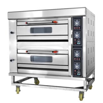 Generic Commercial Gas Baking Oven 2 Door 4 Trays
