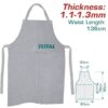Total Welding Apron Leather 90 x 60cm Effectively Protects The Front Part of The Body From Welding Spatter TSPWA01