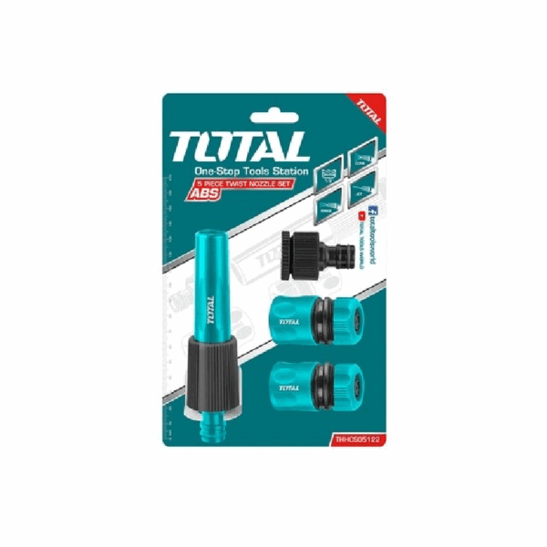 Total Garden Water Hose Nozzle Set 5pcs THHCS05122