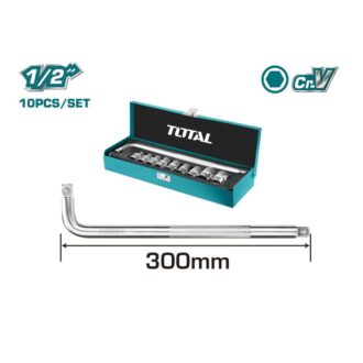 Total Socket Set 10pcs ½" THTL121101