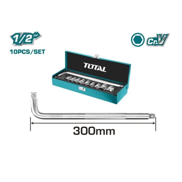 Total Socket Set 10pcs ½" THTL121101